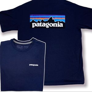 Patagonia Mens T-shirt Medium Navy